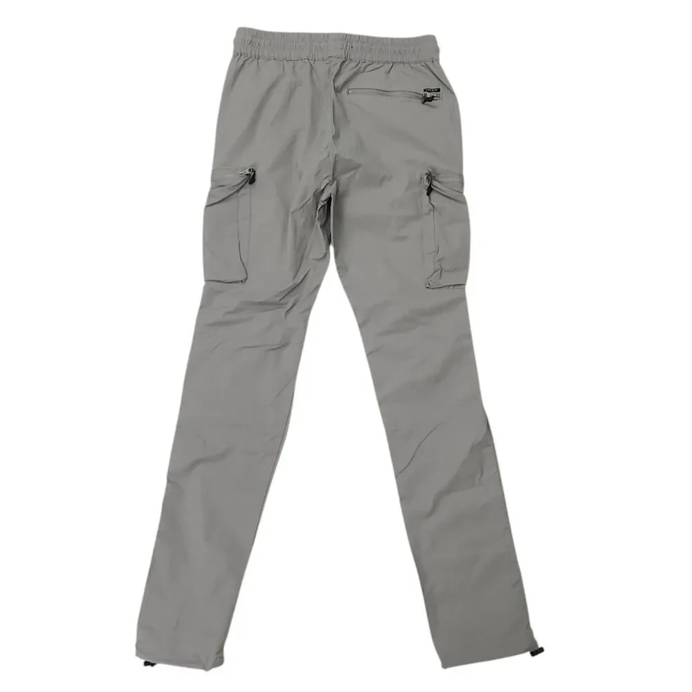 Pacsun Cargo Jogger Pants Mens XS Gray Slim Lightweight Casual Outdoor Hiking